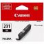 Canon CLI-231 Original Standard Yield Inkjet Ink Cartridge - Black - 1 Each 1