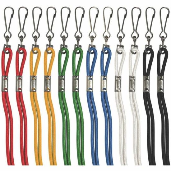 Champion Sports Heavy-Duty Nylon Lanyards, Assorted 1