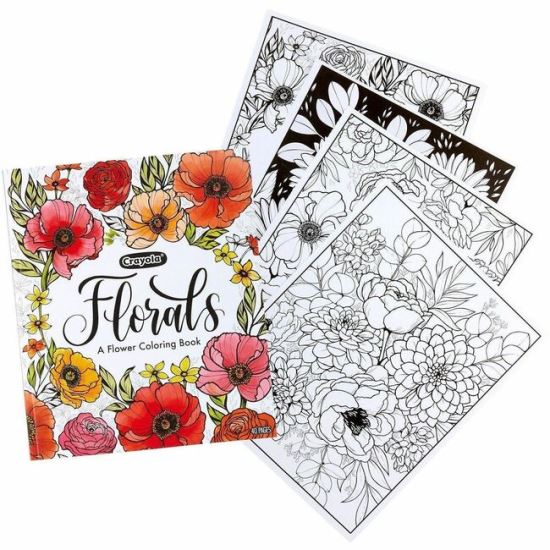 Crayola Florals, A Flower Coloring Book Printed Book 1