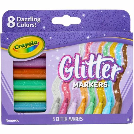 Crayola 8-Color Glitter Markers 1