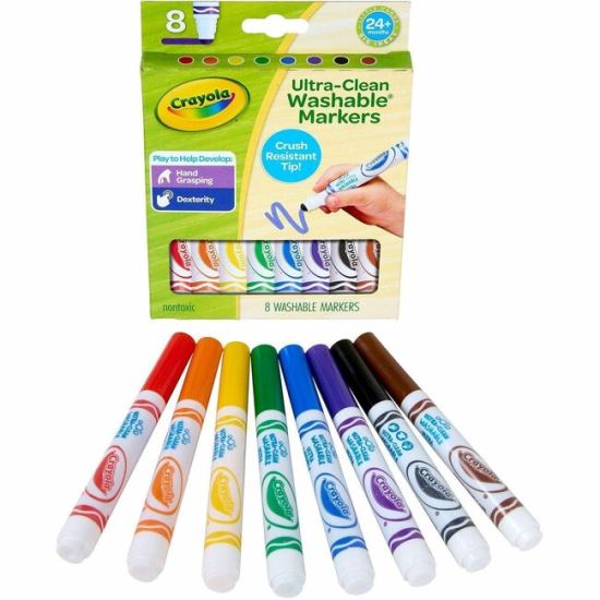 Crayola Crush Resistant Washable Toddler Markers 1