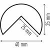 DURABLE Corner Protection Profile C25R - 5 PK 3