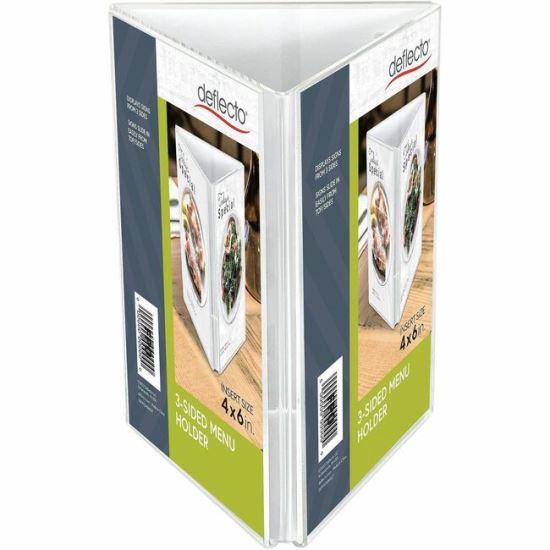 Deflecto 3-Sided Sign/Menu Holder 1
