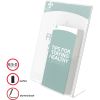 Deflecto 4" Pocket Slanted Plastic Sign Holder 5