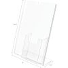 Deflecto 4" Pocket Slanted Plastic Sign Holder 6