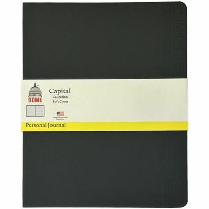 Dome Personal Journal - 8×10 Inch Softcover Black Lined Journal Notebook 1