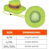 Ergodyne 8935CT Hi-Vis Ranger Sun Hat 7