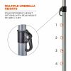 Ergodyne SHAX 6199 Lightweight Work Umbrella and Stand Kit 4