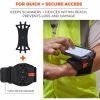 Ergodyne Squids 5545 Wrist Mount for Scanner, Mobile Computer, Smartphone, Stylus, Tool - Black - Landscape/Portrait 4