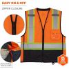 Ergodyne 8251HDZ-BK 2-Tone Hi-Vis Safety Vests 5