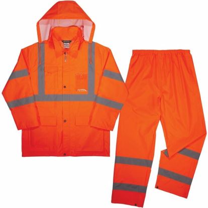 Ergodyne GloWear 8376K Hi-Vis Rain Suit Kits 1