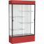 Waddell Lighted Floor Case, White Back w/ Dark Bronze Frame & Colored Base 1