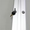 Ghent 2 Door Enclosed Vinyl Bulletin Board with Satin Frame 3