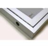 Ghent 2 Door Enclosed Vinyl Bulletin Board with Satin Frame 4