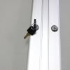 Ghent 3 Door Enclosed Vinyl Bulletin Board with Satin Frame 4