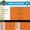 Gorilla Glue Super Glue 3g Tubes 6