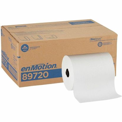 enMotion Paper Towel Rolls, 8 1/4" x 550', White, Case Of 6 Rolls 1