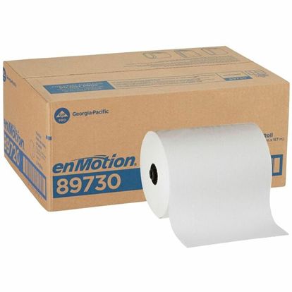 enMotion 1-Ply Paper Towel Rolls, EPA, 8-1/4" x 550', White, Case Of 6 Rolls 1