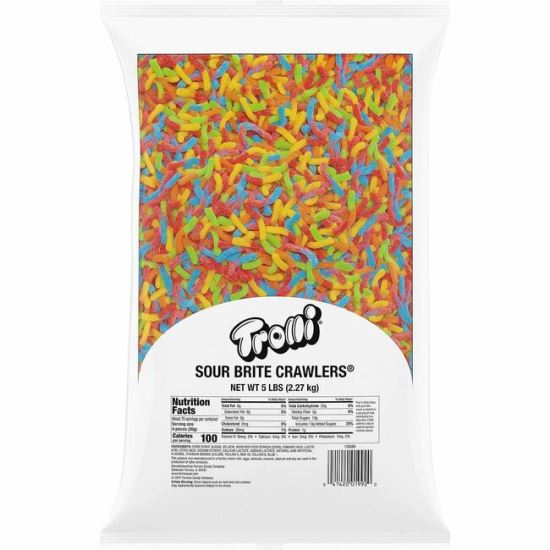 Green Rabbit Sour Brite Crawlers Gummy Worms 1