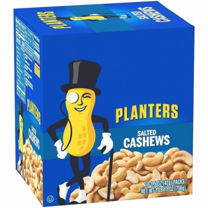 Green Rabbit Planters Salted Cashews Snack Packs 1