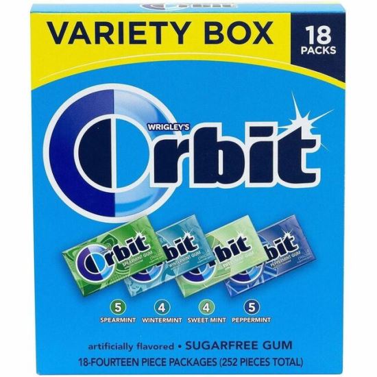 Green Rabbit Orbit Sugar-Free Mint Gum VarietyPack 1