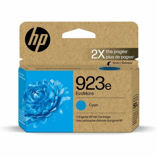 HP EvoMore 923E Original Inkjet Ink Cartridge - Cyan - 1 Each 1
