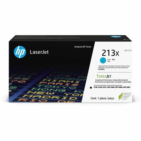 HP 213X Original Laser Toner Cartridge - Cyan - 1 Each 1