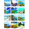 House of Doolittle Monthly Desk Pad Calendar Earthscapes Seascapes 22 x 17 Inches 2