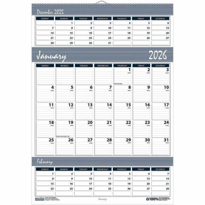 House of Doolittle Bar Harbor Triple Month Wall Calendars 1