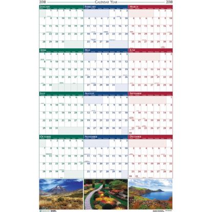 House of Doolittle EarthScp. Scenic Laminated Wall Planners 1