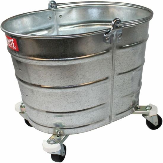 Impact Products Oval Galvanized Steel Bucket with 2" Casters 1