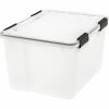 IRIS Weathertight Storage Box, 46 Quarts, 11 4/5"H x 15 4/5"W x 19 7/10"D, Clear 1