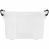 IRIS Weathertight Storage Box, 46 Quarts, 11 4/5"H x 15 4/5"W x 19 7/10"D, Clear 4