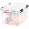 IRIS Weathertight Storage Box, 46 Quarts, 11 4/5"H x 15 4/5"W x 19 7/10"D, Clear 5