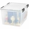 IRIS Weathertight Storage Box, 46 Quarts, 11 4/5"H x 15 4/5"W x 19 7/10"D, Clear 6