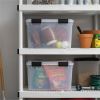 IRIS Weathertight Storage Box, 46 Quarts, 11 4/5"H x 15 4/5"W x 19 7/10"D, Clear 8