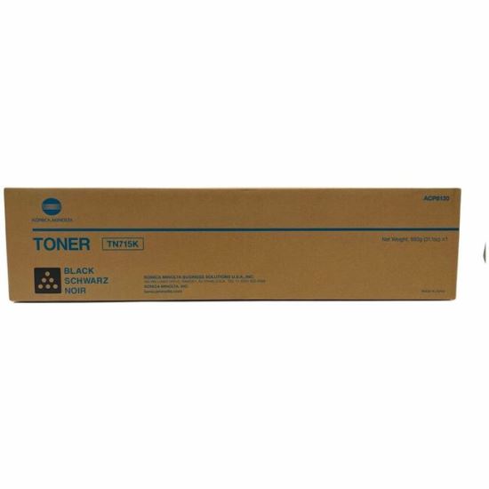 Konica Minolta TN-715K Original Laser Toner Cartridge - Black - 1 Each 1