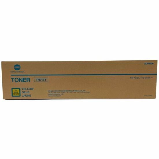Konica Minolta TN-715Y Original Laser Toner Cartridge - Yellow - 1 Each 1