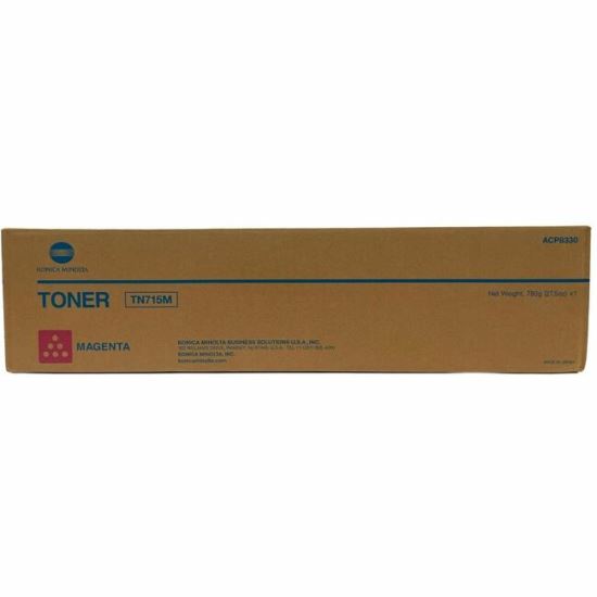 Konica Minolta TN-715M Original Laser Toner Cartridge - Magenta - 1 Each 1