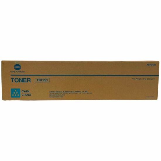 Konica Minolta TN-715C Original Laser Toner Cartridge - Cyan - 1 Each 1