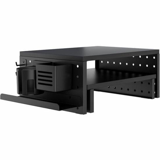 Kantek Pegboard Dual Monitor Risers & Accessories 1