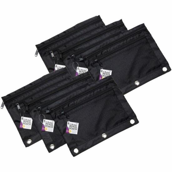 Charles Leonard 2-Pocket Binder Pencil Pouches 1
