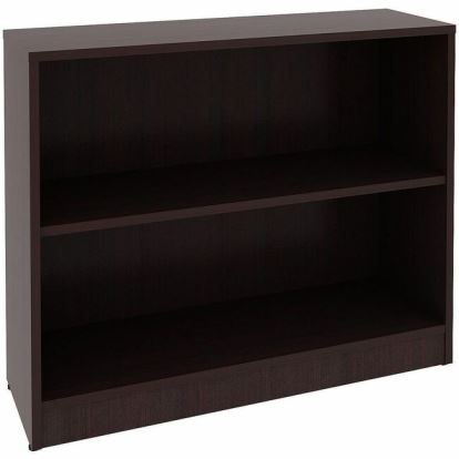 Lorell Essentials Espresso Laminate Bookcase 1