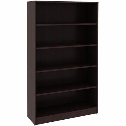 Lorell Essentials Espresso Laminate Bookcase 1