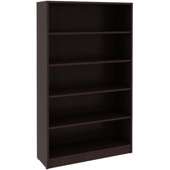 Lorell Essentials Espresso Laminate Bookcase 1