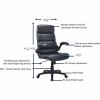 Lorell Colline High-Back Chair with Flip Arms 6