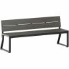 Lorell Faux Wood Outdoor Bench 1