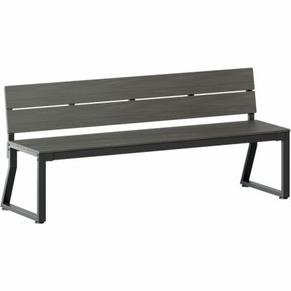 Lorell Faux Wood Outdoor Bench 1