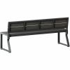 Lorell Faux Wood Outdoor Bench 3