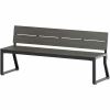 Lorell Faux Wood Outdoor Bench 4